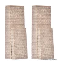 Kibri 37672 - Spur Z Viadukt-Brückenköpfe, 2 Stück