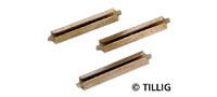 Tillig 85501 - Spur HO Schienenverbinder Neusilber brüniert (Beutel 25 Stück)   