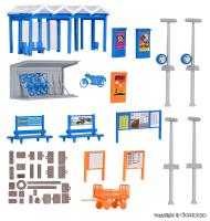 Kibri 38108 - Spur HO Deko-Set Rund um den Bahnhof