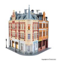 Kibri 38295 - Spur HO Stadthaus mit Figur und Hausbeleuchtungs- Startset, Funktionsbausatz
