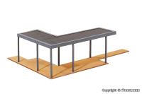 Kibri 38345 - Spur HO Überdachte Terrasse - Polyplate Bausatz