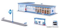Kibri 38544 - Spur HO Historische ARAL Tankstelle  Funktionsbausatz