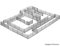 Kibri 38605 - Spur HO Maschendrahtzaun grau