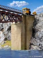 Kibri 39750 - Spur HO  Universal-Brückenköpfe gemauert, 2 Stück