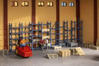 Auhagen 41660 - Spur HO Schwerlastregal und Paletten