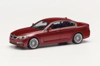 Herpa 430692-005 - BMW 5er Limousine, Aventurinrot metallic