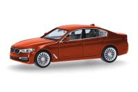 Herpa 430692-006 - Spur HO BMW 5er (G30) Limousine, valenciaorange