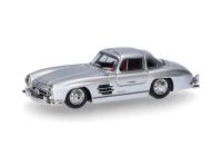 Herpa 430975 - Spur H0 Mercedes-Benz 300 SL Flügeltürer, silbermetallic