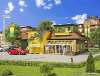 Vollmer 43656 - Spur HO Discothek mit LED-Beleuchtung und Flackerlicht, Funktionsbausatz