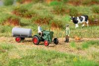 Auhagen 43697 - Spur TT Deutz-Schlepper F1M414 mit Anhänger