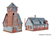 Vollmer 43767 - Spur HO Feuerwehrstützpunkt, fünfständig