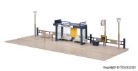 Vollmer 45154 - Spur HO Bushaltestelle mit LED-Beleuchtung, Funktionsbausatz