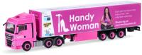 Herpa 954600 - Spur H0 MAN TGX XLX Koffer-Sattelzug "HandyWoman"