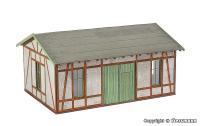 Vollmer 45640 - Spur HO Werkstatt mit Putz-/Fachwerkfassade - Polyplate Bausatz