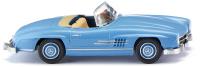 Wiking 023301 - Spur HO MB 300 SL Cabrio - hellblau
