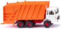 Wiking 063805 - Spur HO Pressmüllwagen (MAN) - weiß/kommunalorange