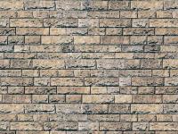 Vollmer 46038 - Spur HO Mauerplatte Basalt aus Karton, 25 x 12,5 cm, 10 Stück