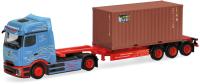 Herpa 320658 - Spur H0 MB eActros ProCabin BigSpace 20 ft. Container-Sattelzug "Frankenbach"