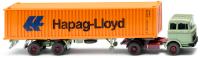 Wiking 052305 - Spur H0 MB Containersattelzug - Kubische Generation im Zeichen der Container-Logistik