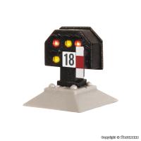 Viessmann 4728 - Spur HO Licht-Sperrsignal, nieder, mit Multiplex Technologie Sh0  Sh1