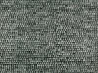 Vollmer 47360 - Mauerplatte Pflasterstein aus Karton, 25 x 12,5 cm, 10 Stück