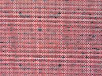 Vollmer 47361 - Mauerplatte Klinker aus Karton, 25 x 12,5 cm, 10 Stück