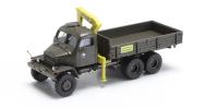 Igra Modell 66708111 - Spur TT LKW Praga V3S Militär mit Pritsche Kran , Bausatz