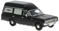 Brekina 20677 - Spur H0 Opel Rekord C Bestattungswagen, schwarz 1968