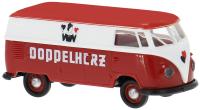 Brekina 32307 - Spur H0 Volkswagen T1b Kasten, Doppelherz 1960