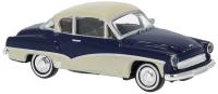 Brekina 27160 - Spur H0 Wartburg 311 Coupe, dunkelblau/hellbeige, 1959