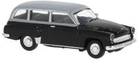 Brekina 27191 - Spur H0 Wartburg 311 Kombi, schwarz/grau,1959