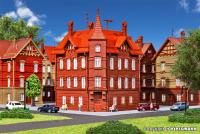 Vollmer 47636 - Spur N Eisenbahner-Wohnhaus (Bausatz)