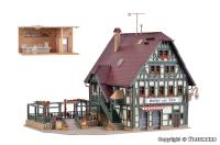Vollmer 47711 - Spur N Gasthaus mit Metzgerei und Inneneinrichtung