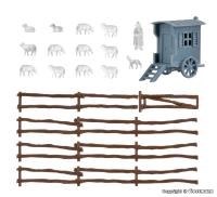 Vollmer 47717 - Spur N Schäferwagen und Schafherde