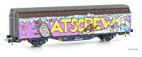 Hobbytrain H45108 - Spur HO Schiebewandwagen Hbbillns SBB, Ep.VI Graffiti-Serie (6)