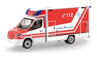 Herpa 099462 - Spur H0 Mercedes-Benz Sprinter '18 Fahrtec Rettungswagen "Feuerwehr Bremerhaven"