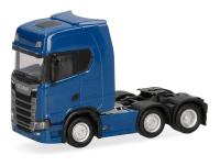 Herpa 307543-006 - Spur H0 Scania CS 20 Hochdach Zugmaschine 3achs (6x2), blau