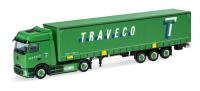 Herpa 321396 - Spur H0 Mercedes-Benz eActros Bigspace ProCabin Gardinenplanen-Sattelzug