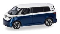 Herpa 431132-002 - Spur H0 Volkswagen ID. Buzz People zweifarbig, candy white, blue metallic