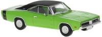 Brekina 18002 - Spur H0 Dodge Charger, grün/schwarz, Baujahr 1969