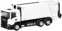 Herpa 321846 - Spur H0 Scania CG17 Pressmüllfahrzeug Variopress, weiß