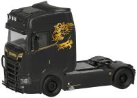 Herpa 321877 - Spur H0 Scania CS 20 mit Lampenbügel und Rammschutz 2achs, schwarz