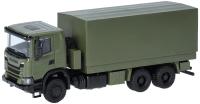 Herpa 747370 - Spur H0 Scania XT17 Pritsche-Plane-LKW 6x6, undekoriert