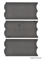 Vollmer 48240 - Spur HO Straßenplatte Kopfsteinpflaster, 3 Stück, L 15 x B 8 cm