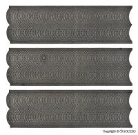 Vollmer 48740 - Spur O Straßenplatte Kopfsteinpflaster, 3 Stück, L 54 x B 16,3 cm