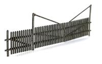 MBR model AS-1305 - Spur H0 Tor und Pforte im Holzzaun