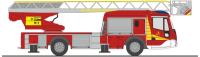 Rietze 71121 - Spur H0 Magirus DLK 32 niedere Bauart FW Döbeln