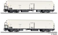 Tillig 01145 - Spur TT 2er Set Eiskühlwagen Tthevr, DR, Ep.III