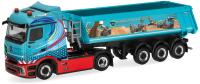 Herpa 322249 - Spur H0 Mercedes-Benz Actros L ProCabin Streamspace Kipp-Sattelzug "Schmuttermair"
