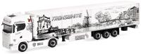 Herpa 322362 - Spur H0 Scania CS 20 Hochdach Kühlkoffer-Sattelzug "Transwhite"